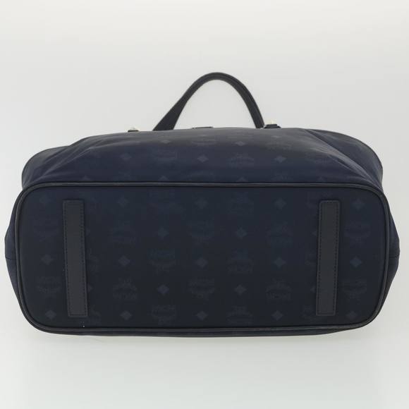 MCM Tote Bag Polyester Navy Auth 38695 - Picture 5 of 16